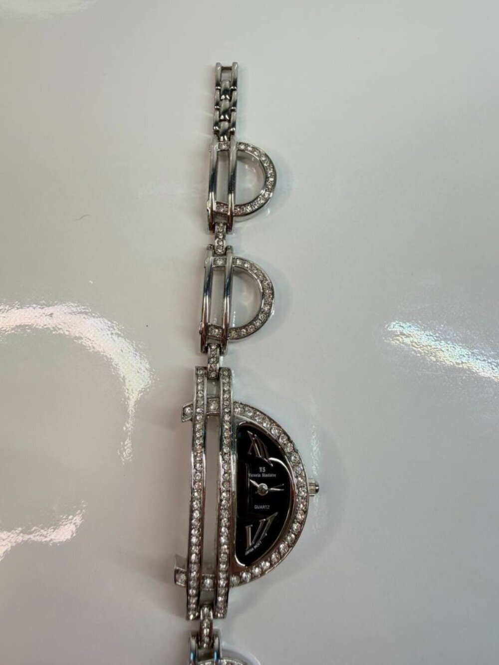 Victoria Sinclaire (VS) Crystal Accent Bracelet Watch - Picture 14 of 15